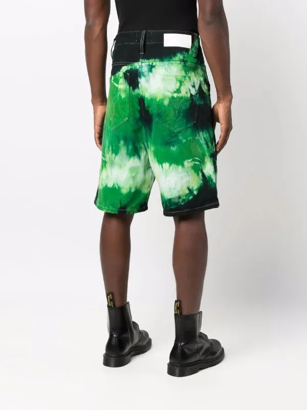 AMI Paris Alex タイダイ ショートパンツ | グリーン | FARFETCH JP