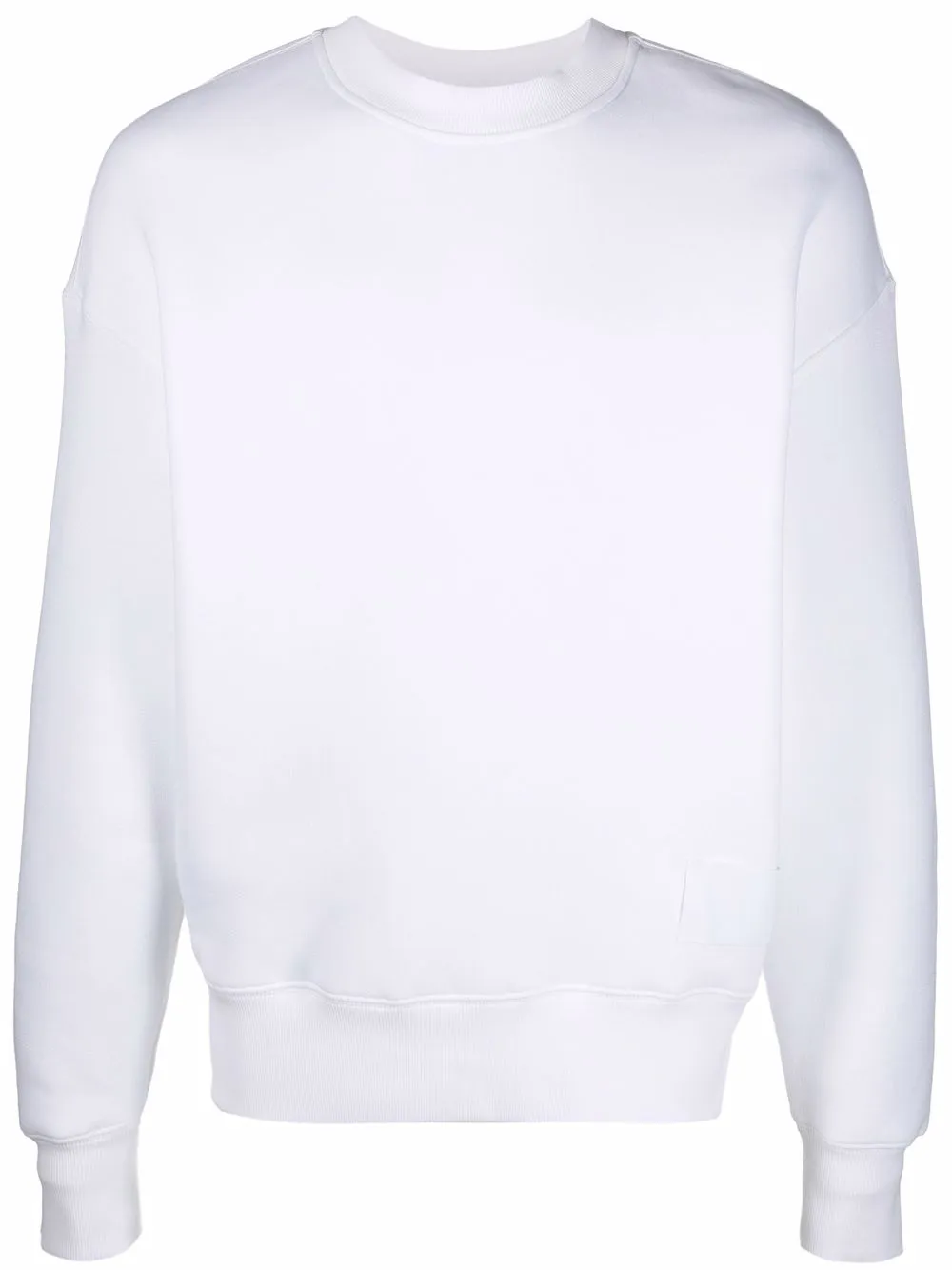 

AMI Paris logo-patch crew-neck sweatshirt - White