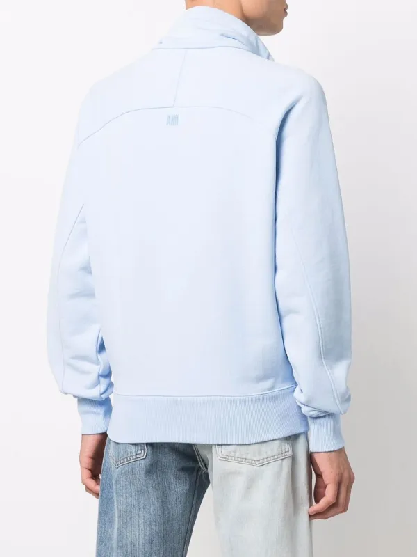 AMI Paris Ami De Coeur half-zip Sweatshirt - Farfetch
