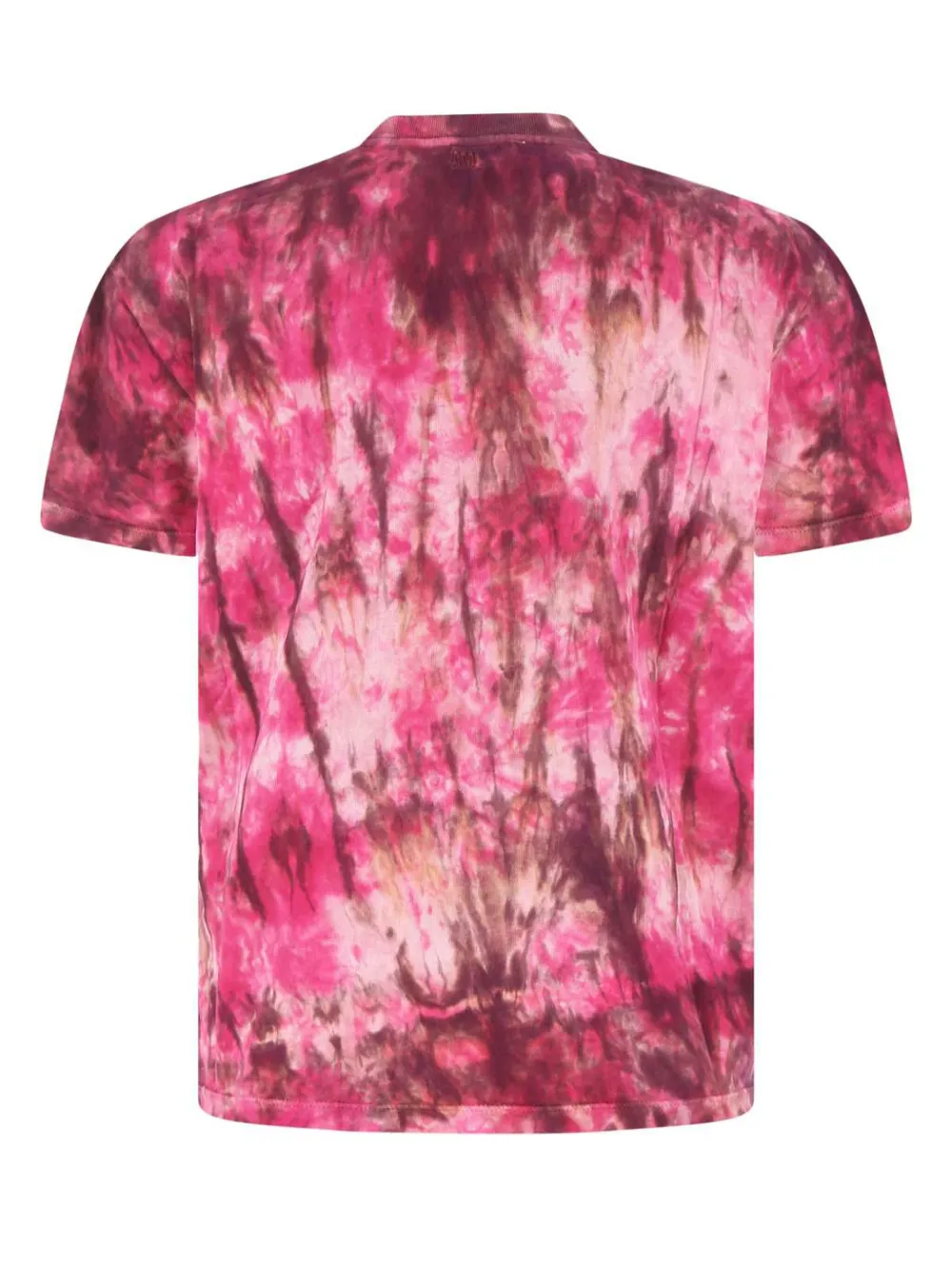 AMI Paris T-shirt met tie-dye print - Roze