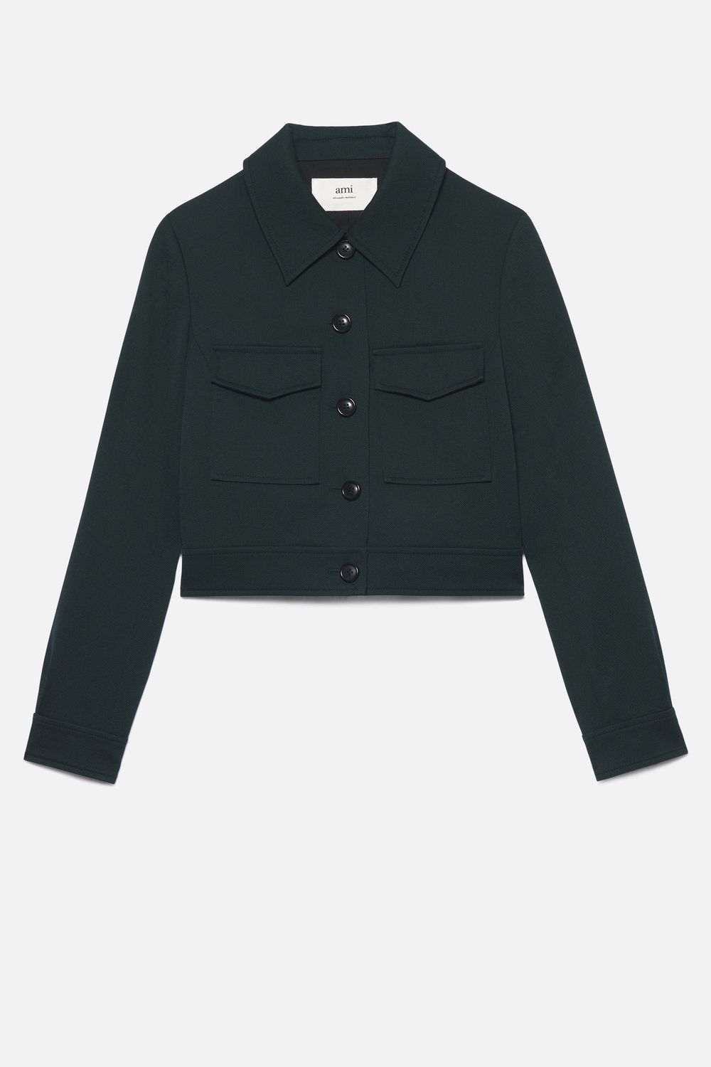 Buttoned Short Jacket - AMI PARIS OFFICIAL