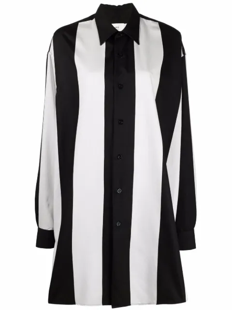 AMI Paris vertical-stripe shirt dress