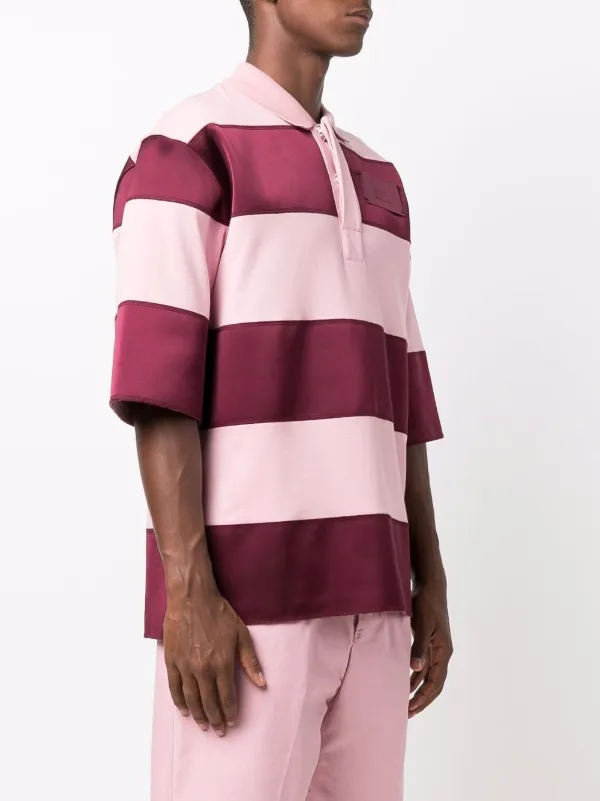 Horizontal striped 2024 polo shirts