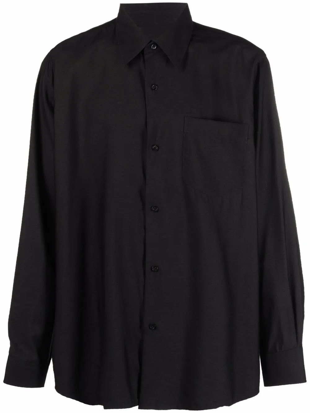 

AMI Paris chest patch pocket shirt - Black