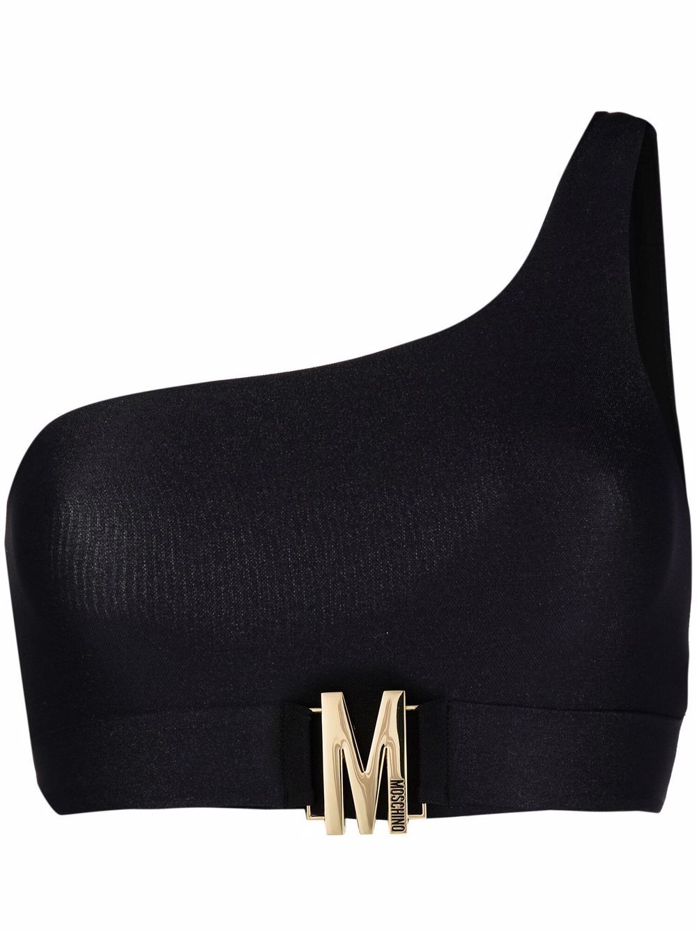 фото Moschino лиф бикини на одно плечо с логотипом
