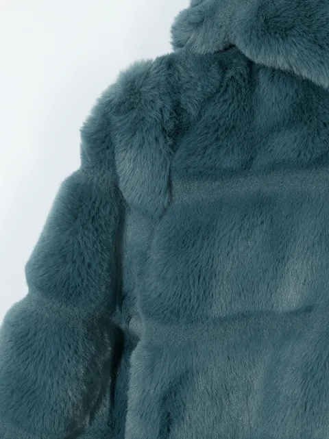 fur coat with lights