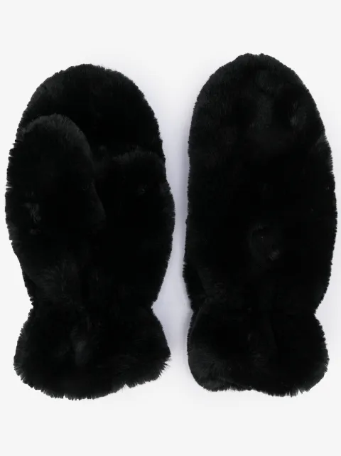 Apparis Coco faux-fur mittens