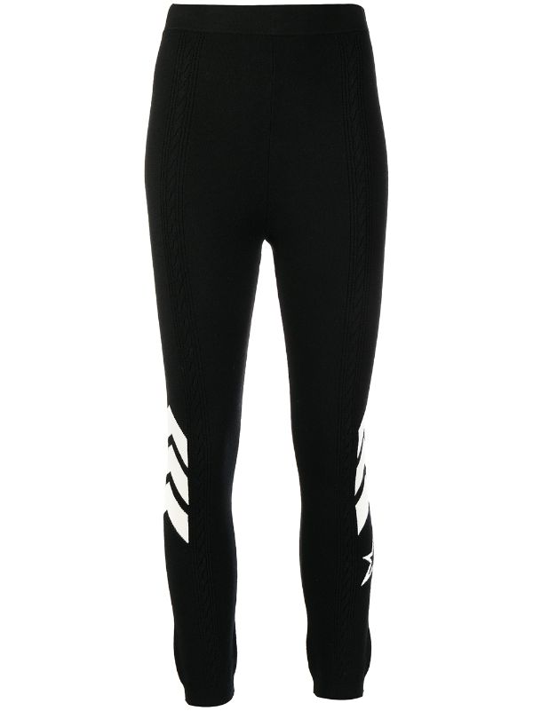 Perfect Moment cable-knit Leggings - Farfetch