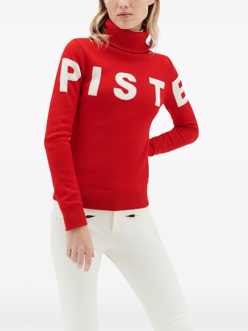 Shop Perfect Moment Piste Roll-neck Jumper In Red