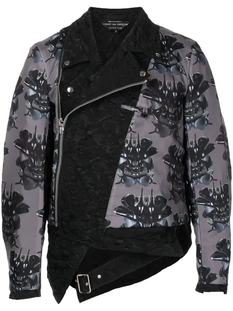 Comme Des Garçons Homme Plus جاكيت بايكر بطبعة تجريدية x Willie Cole