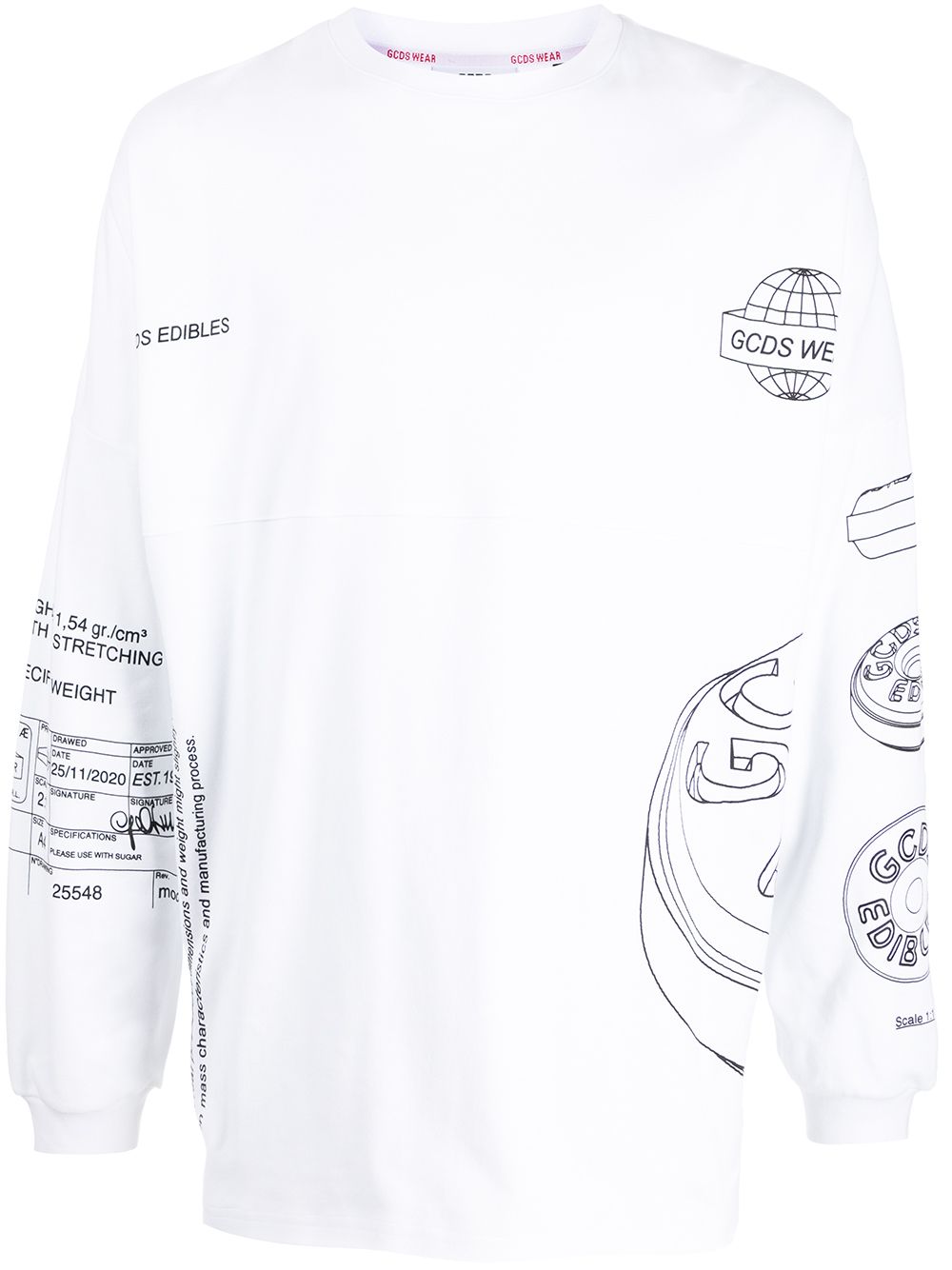 

Gcds logo-print cotton T-shirt - White