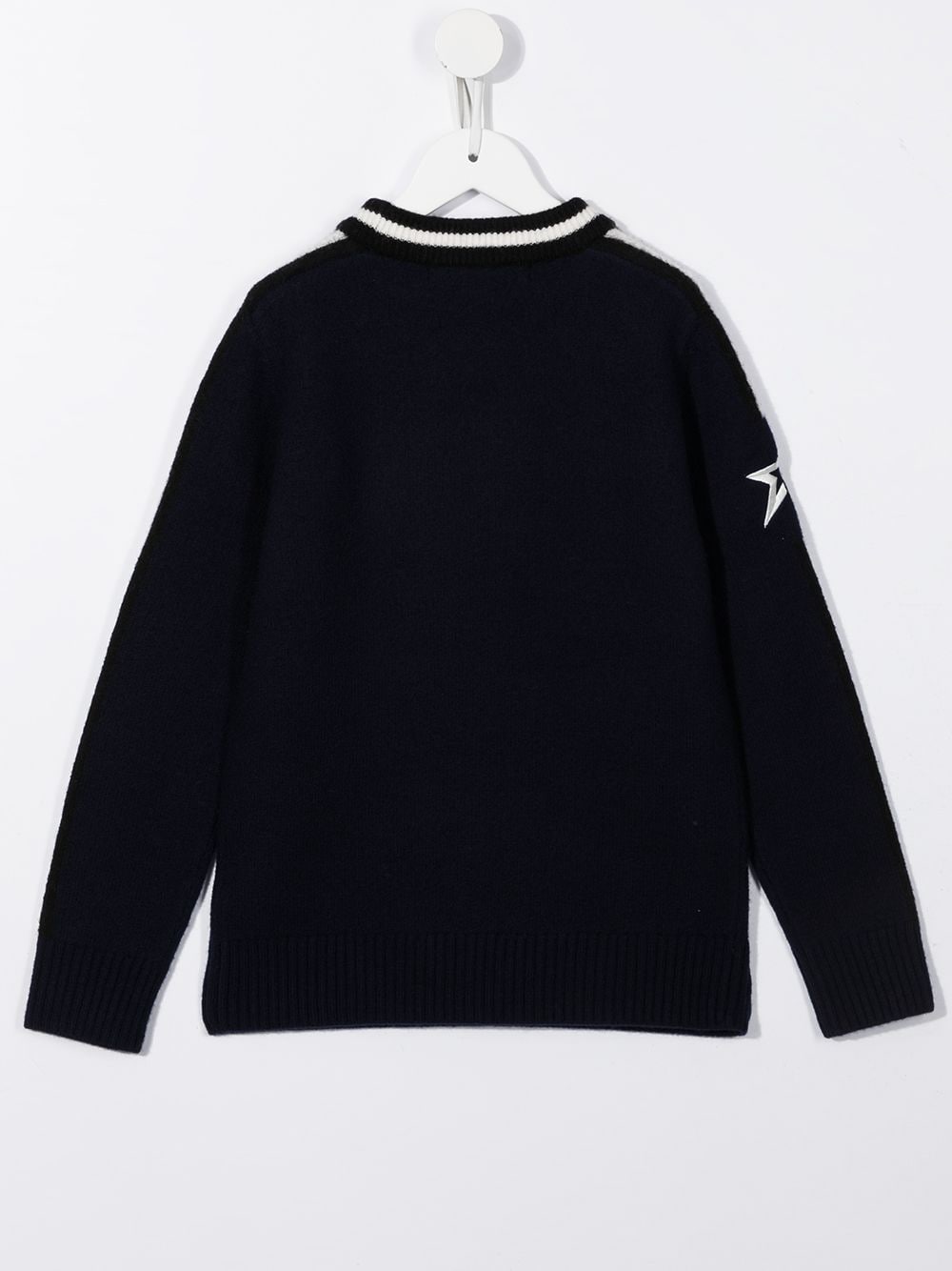 Shop Perfect Moment Logo-patch Knitted Jumper In Black