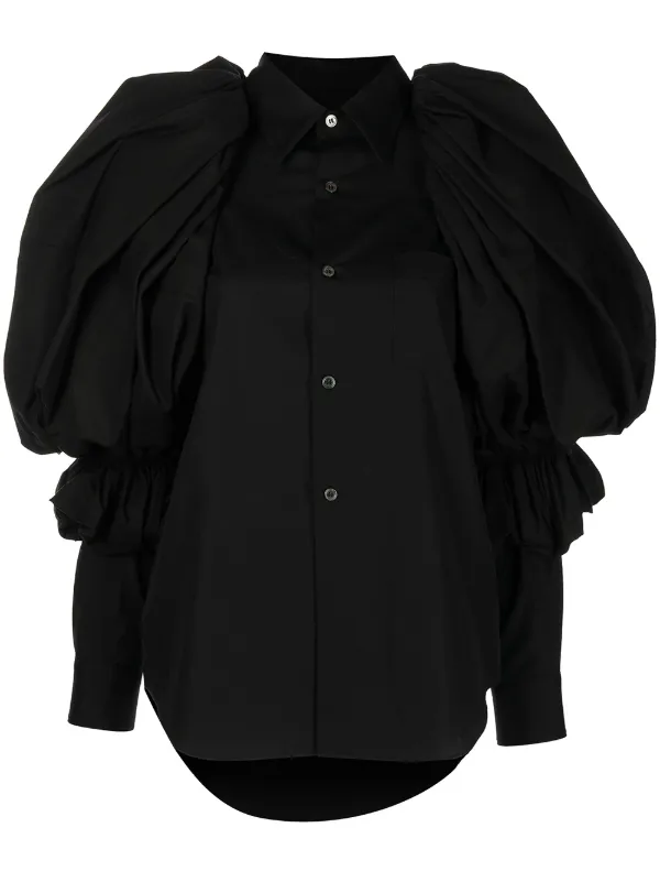 Oversized puff-sleeve Shirt - Farfetch