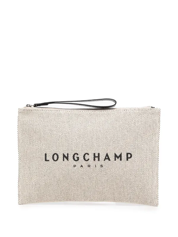 longchamp leather clutch