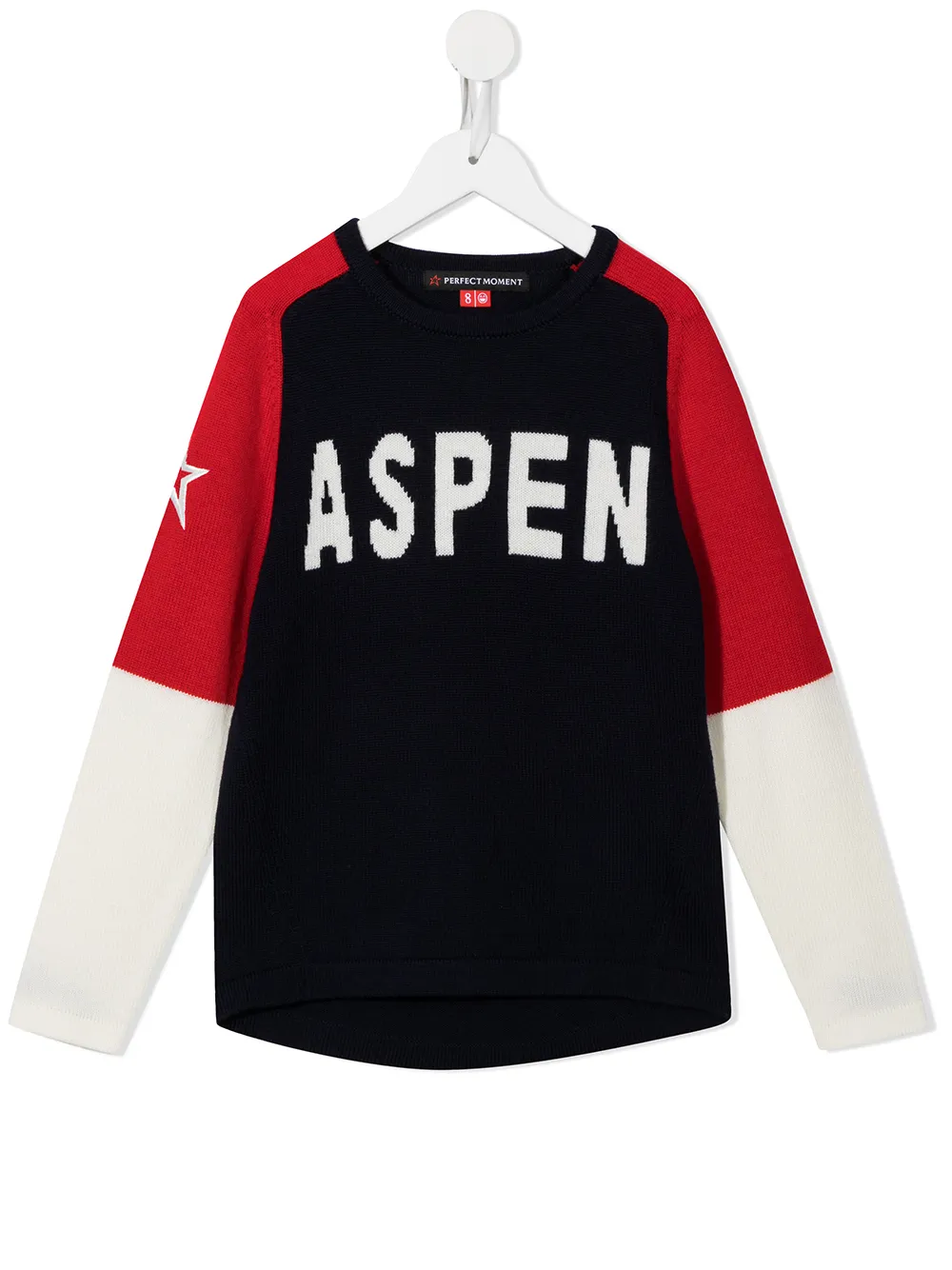 

Perfect Moment Kids Aspen-print colour-block jumper - Multicolour