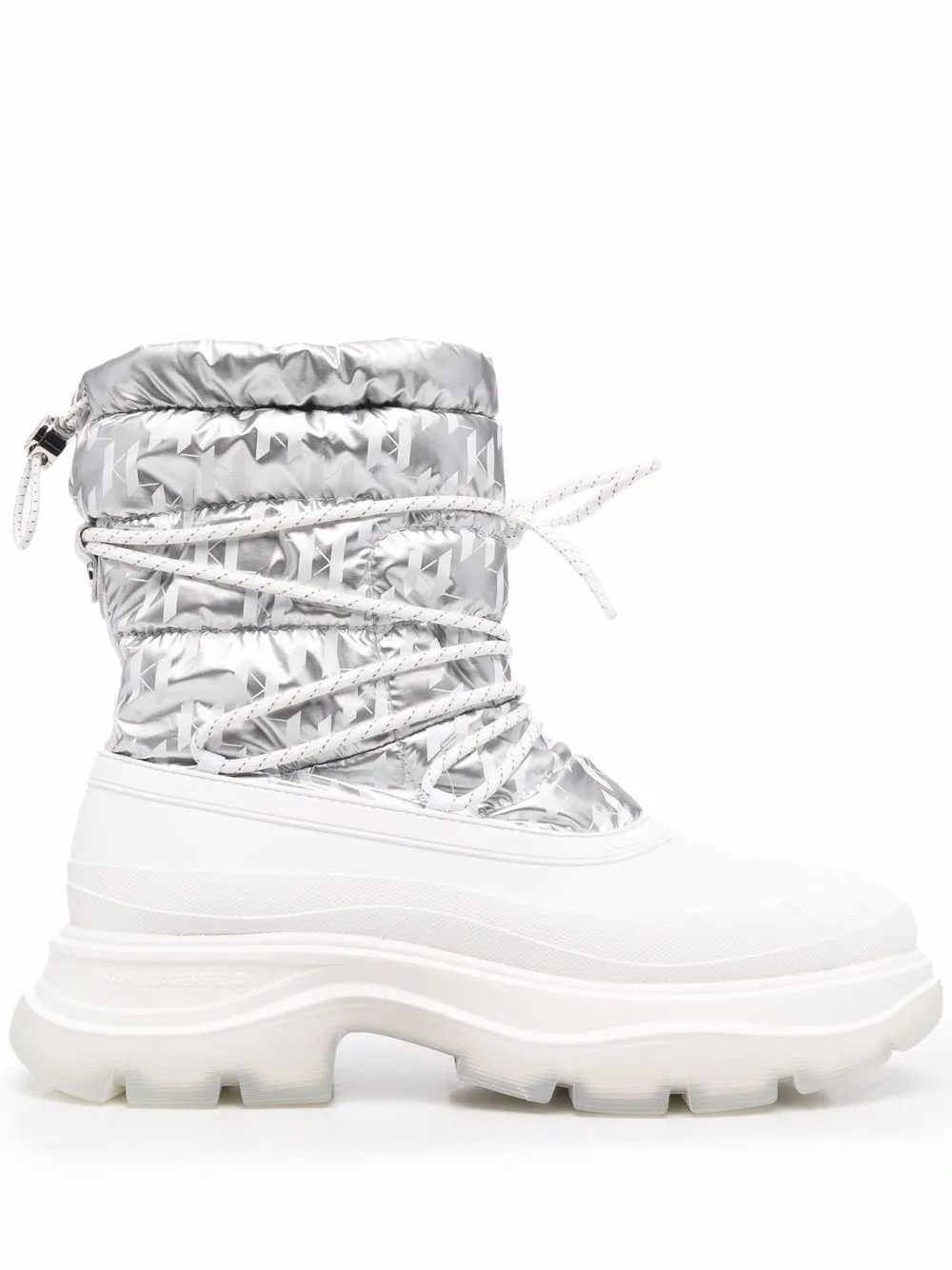 Luna monogram-print ankle boots