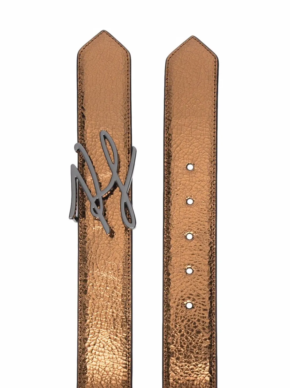 Karl Lagerfeld Leren riem - Bruin