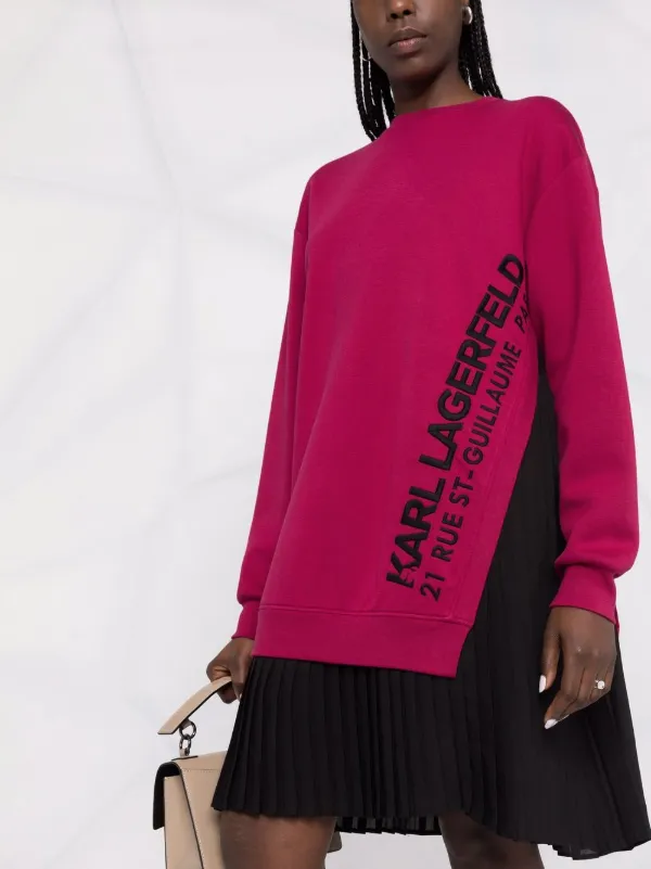 Shop Karl Lagerfeld layered logo 