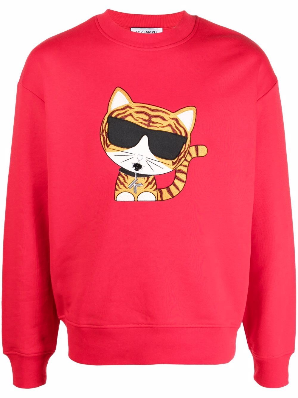 

Karl Lagerfeld sudadera con cuello redondo - Rojo