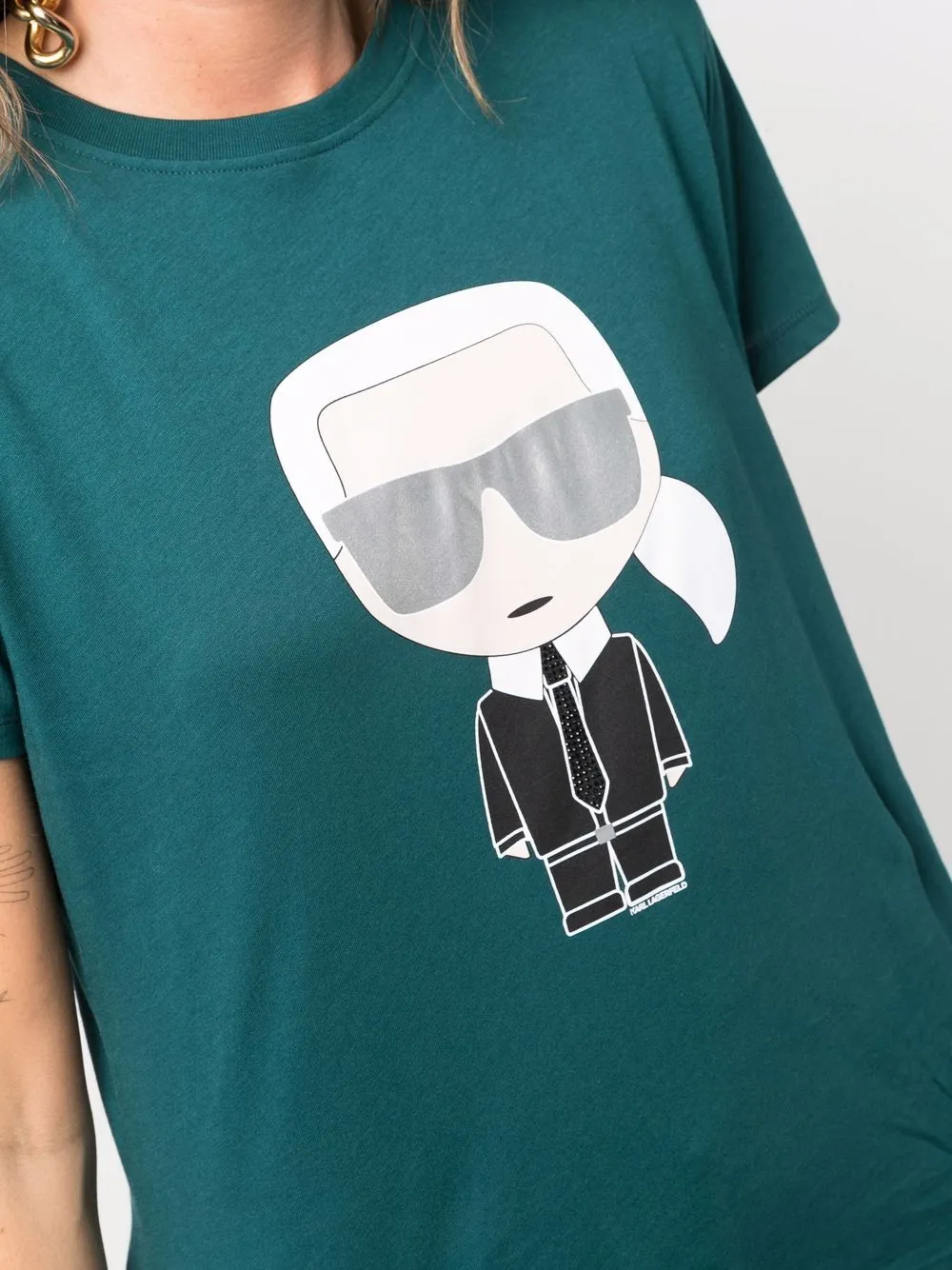 фото Karl lagerfeld футболка ikonik karl из органического хлопка