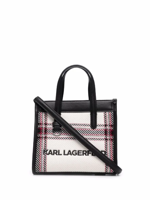 karl lagerfeld canvas tote bolsa