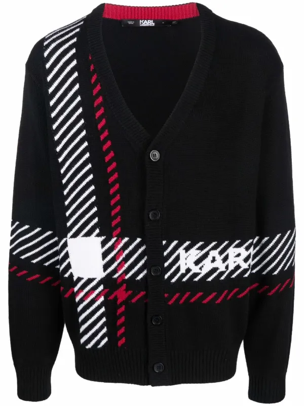 Karl Lagerfeld stripe-print button-up 