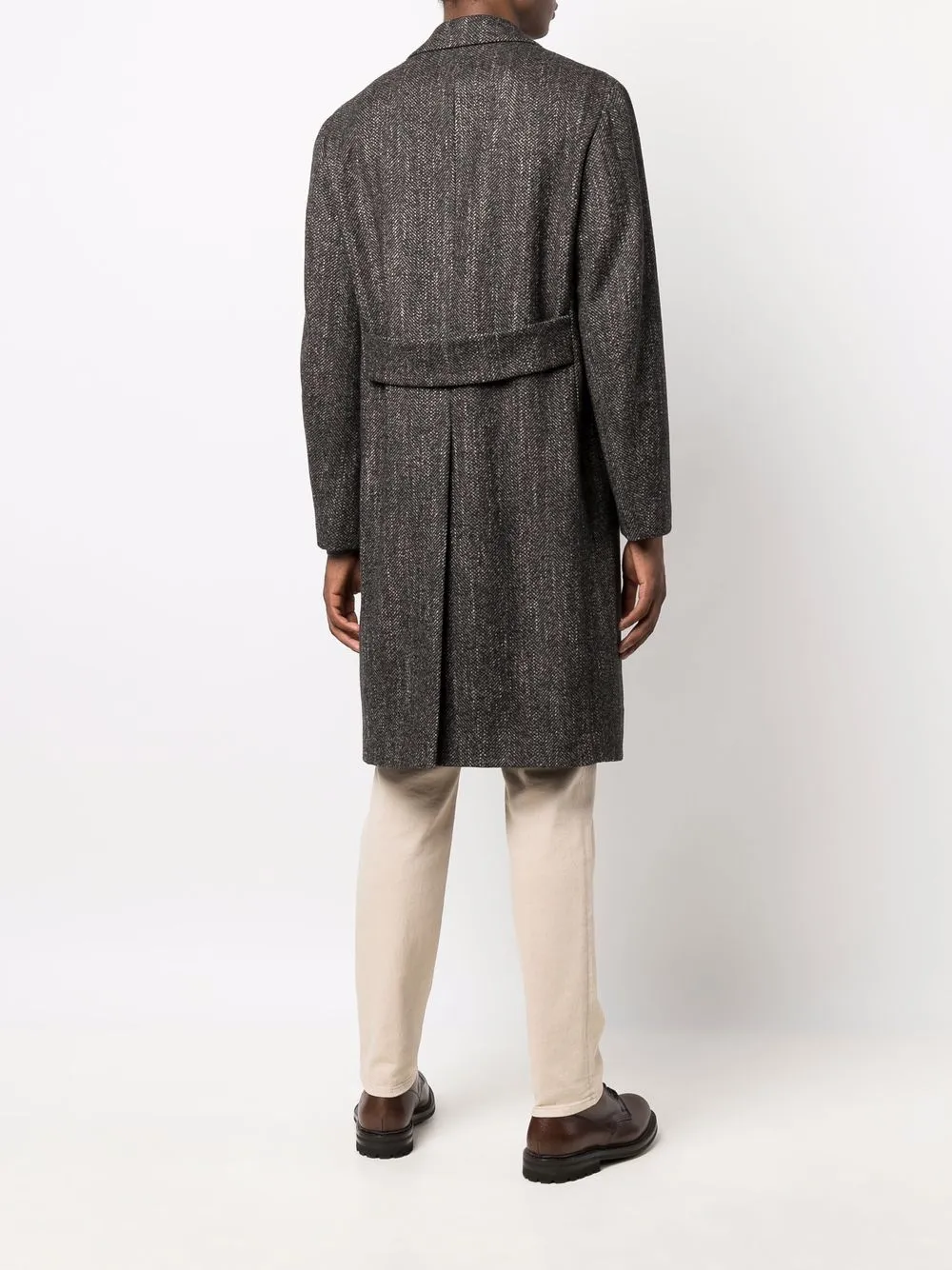 фото Lardini однобортное шерстяное пальто