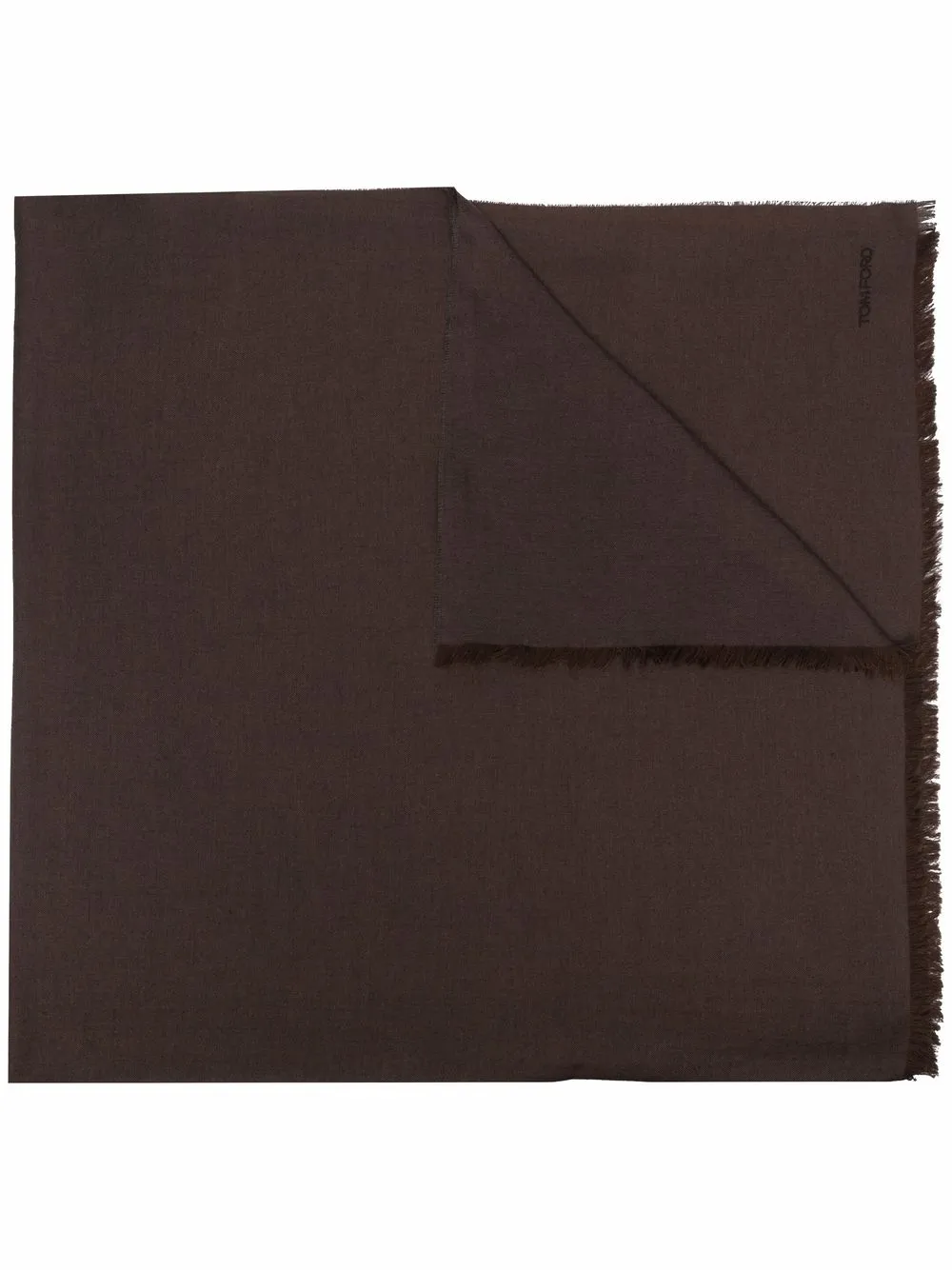 TOM FORD легкий шарф с бахромой