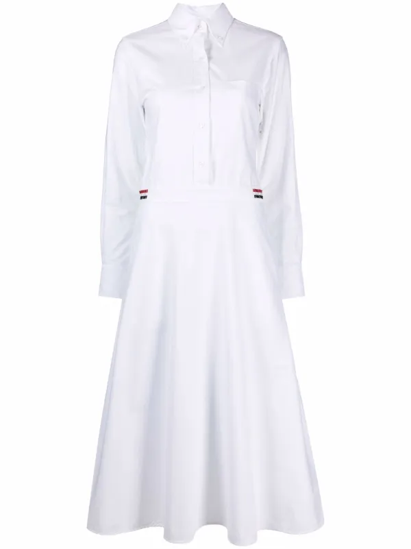 ワンピース THOM BROWNE 'RWB' chemise dress White 22370502_52420831_600.jpg