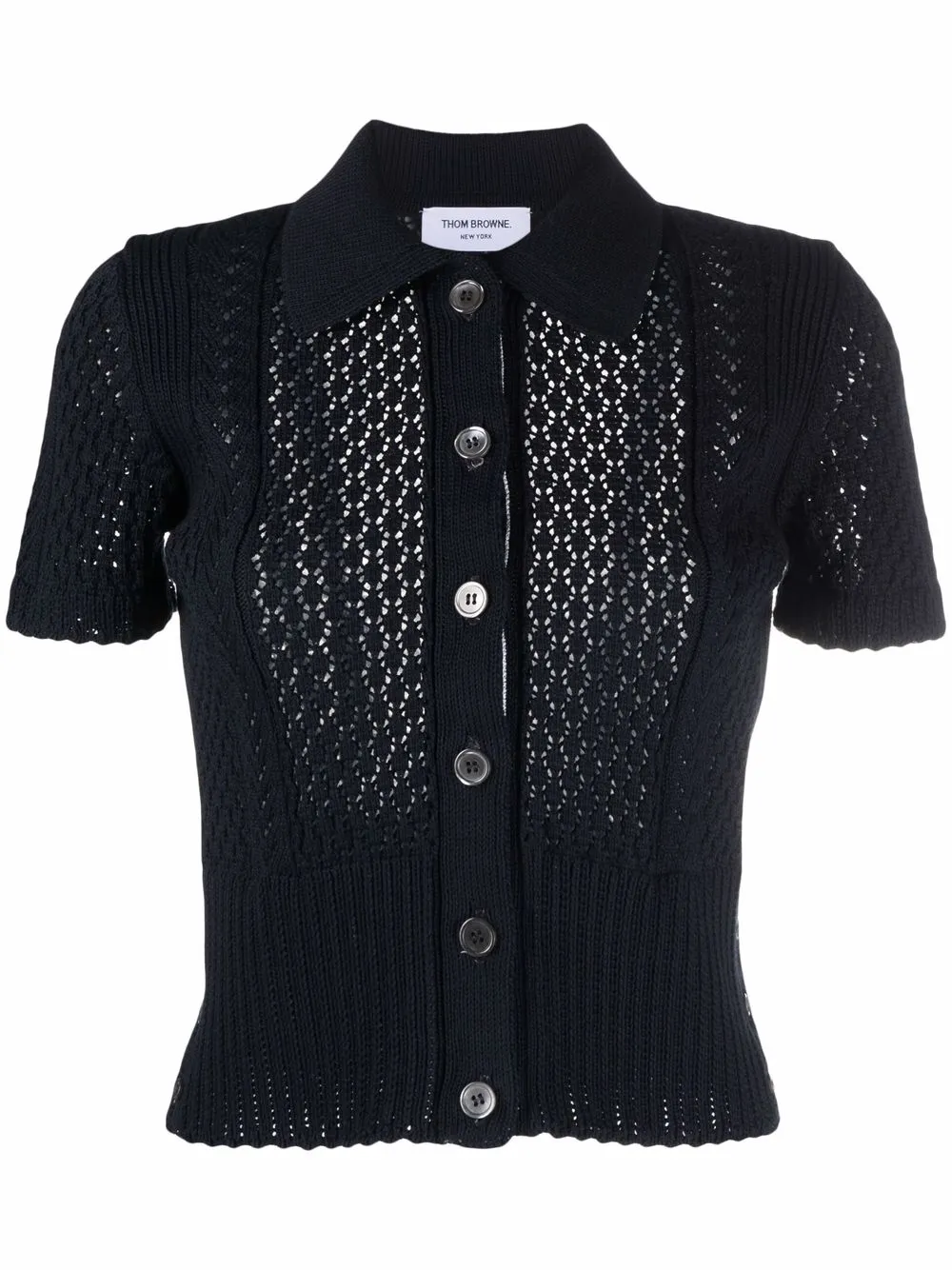 

Thom Browne knitted polo shirt - Blue
