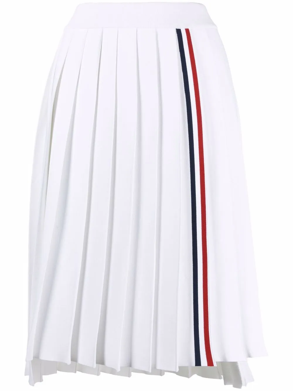 

Thom Browne RWB-stripe pleated skirt - 100 WHITE