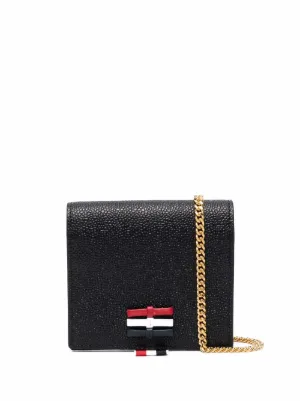 Maison Margiela four-stitch Leather Chain Wallet | Black | FARFETCH CA
