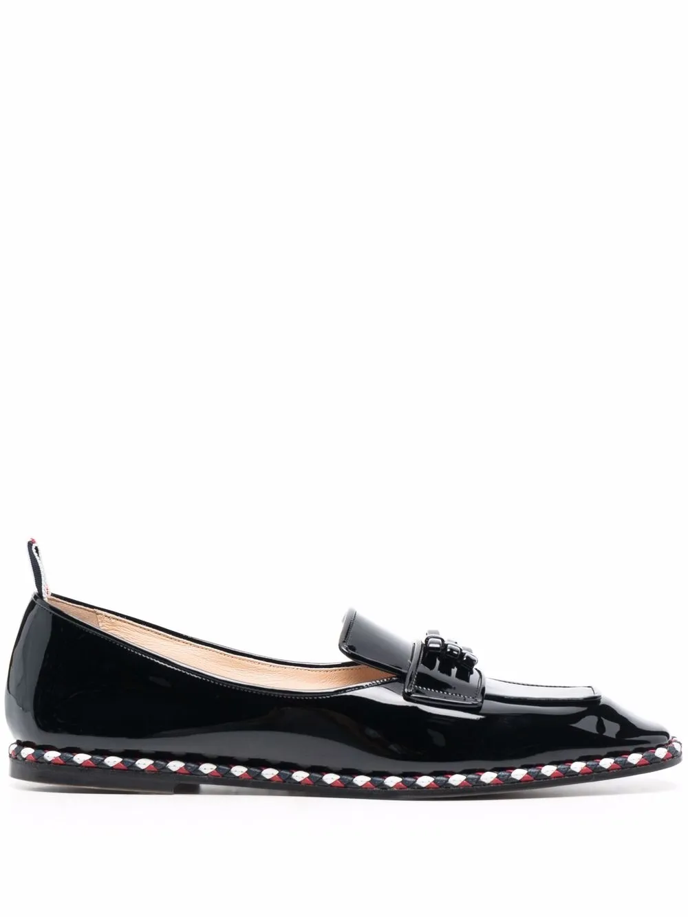 

Thom Browne mocasines con detalle de moños - Negro