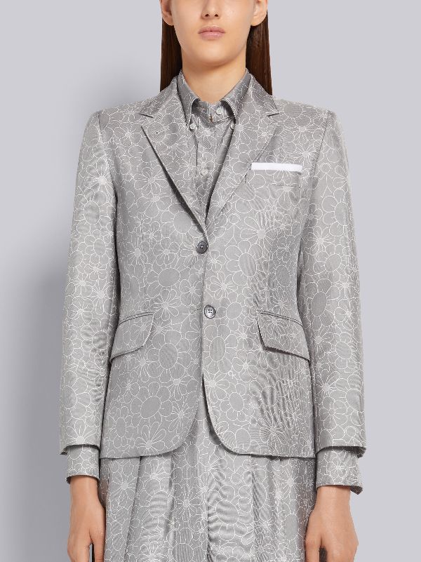 grey tailored jacket women's