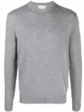Ballantyne ribbed-knit wool jumper - Grey