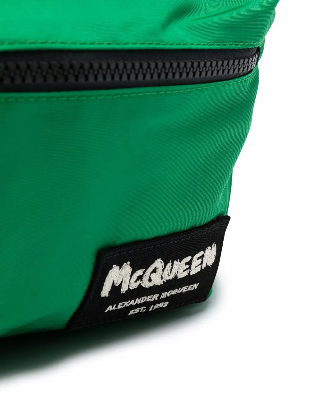 Alexander Mcqueen Logo-patch Detail Backpack In Grün