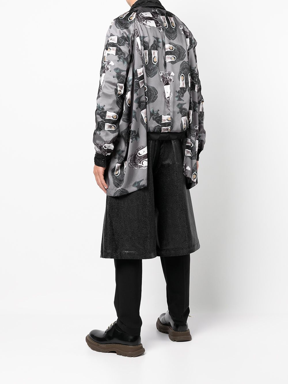 фото Comme des garçons homme plus куртка с принтом из коллаборации с willie cole