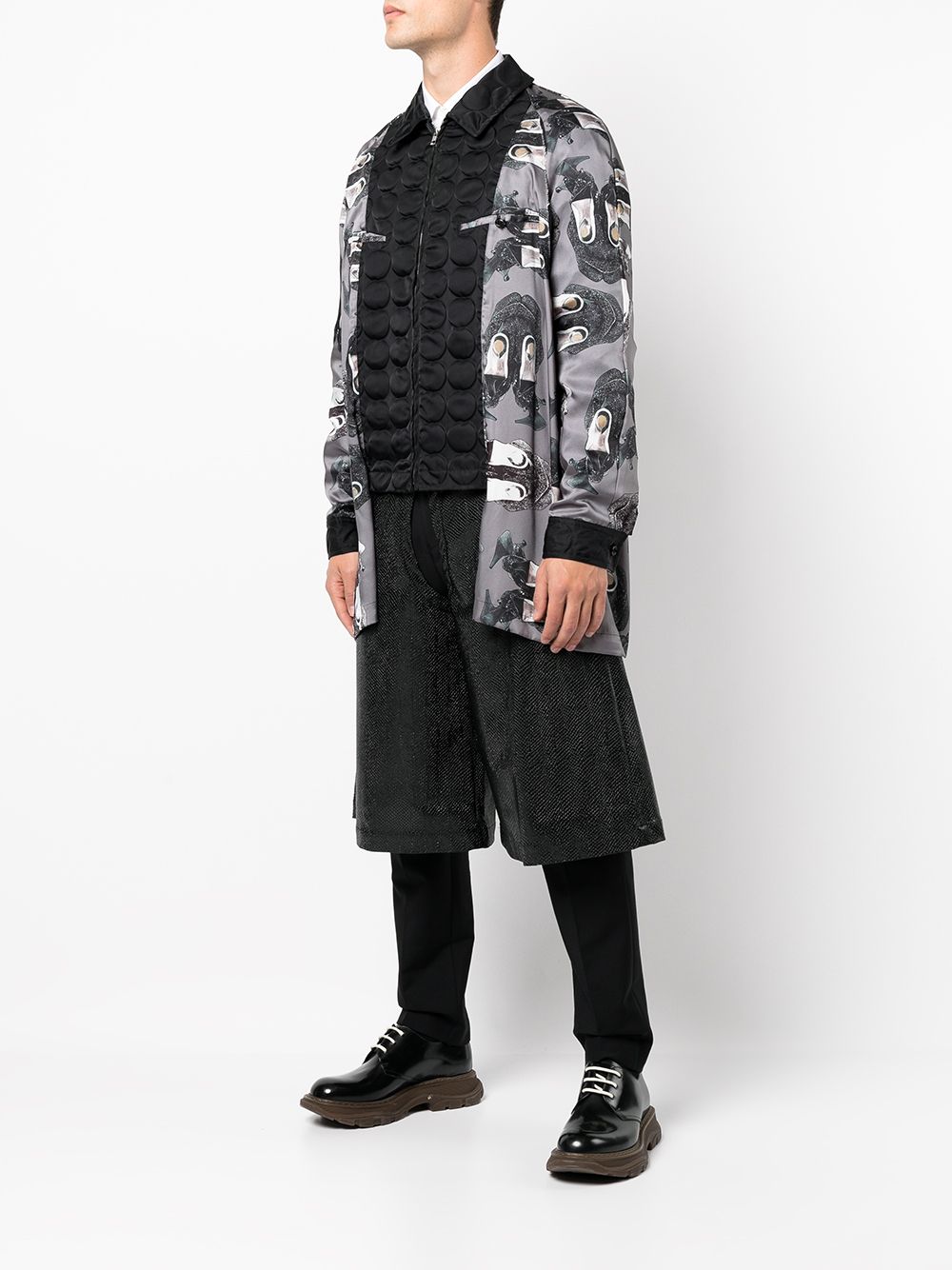 фото Comme des garçons homme plus куртка с принтом из коллаборации с willie cole