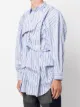 Comme Des Garçons Shirt asymmetric striped shirt