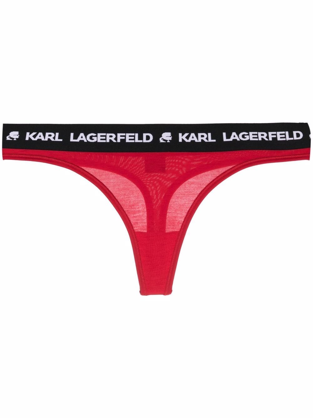 фото Karl lagerfeld трусы-стринги с вышитым логотипом