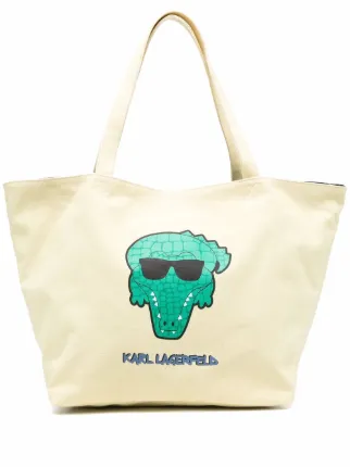 Alligator on sale tote bag