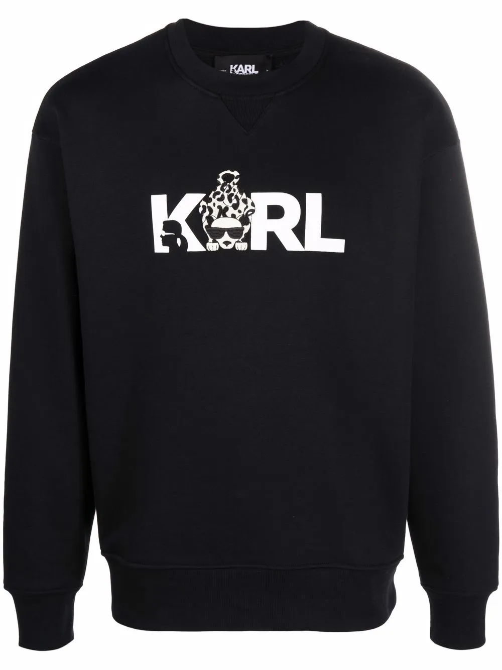 

Karl Lagerfeld Ikonik animal-print jumper - Black