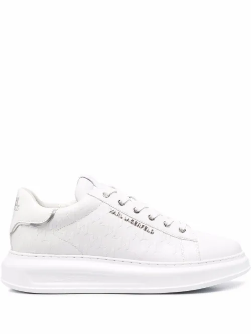 Baskets K/Monogram Kapri en cuir - Karl Lagerfeld - Modalova