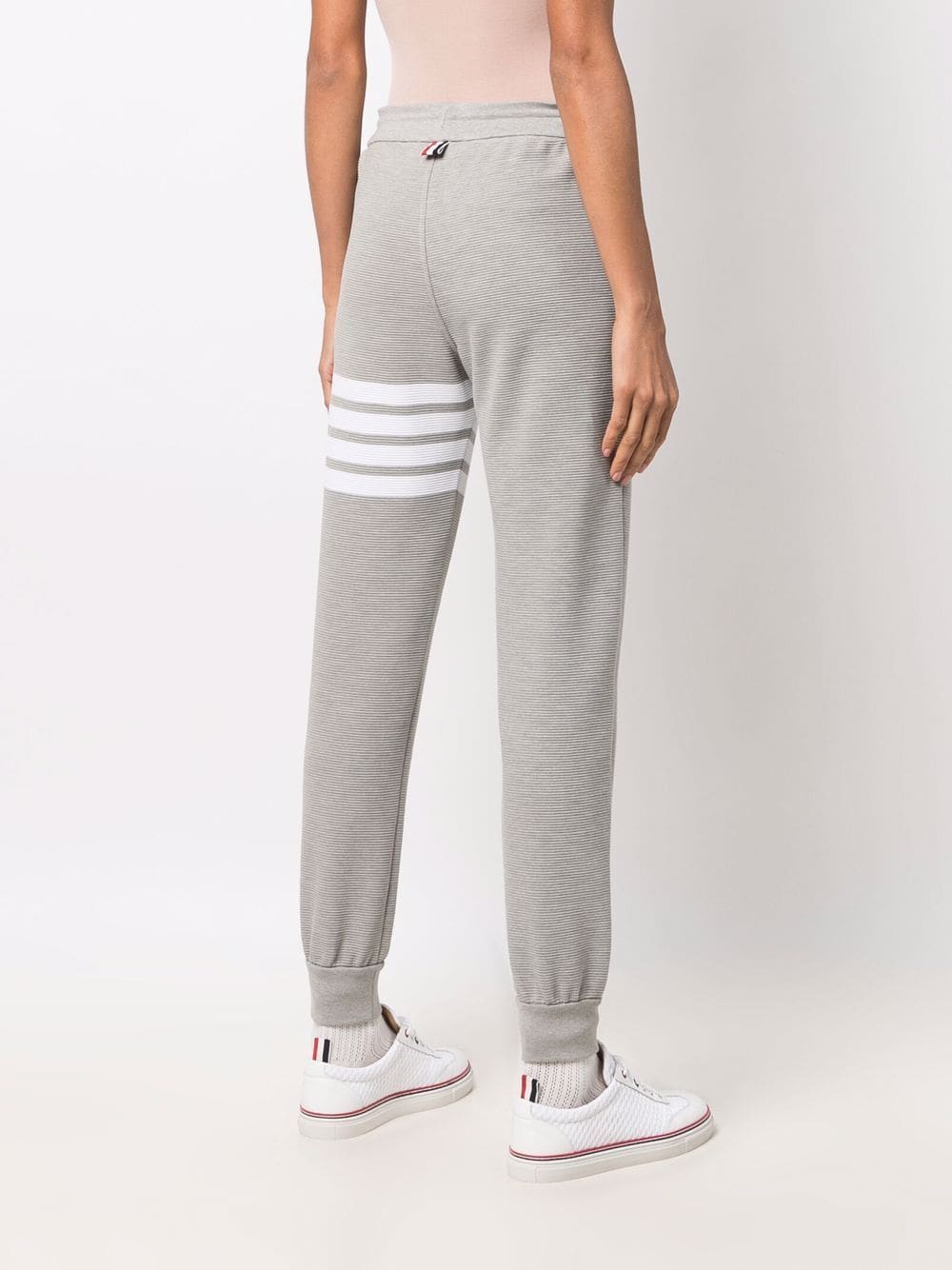 Shop Thom Browne 4-bar Stripe Track Pants In 055 Lt Grey