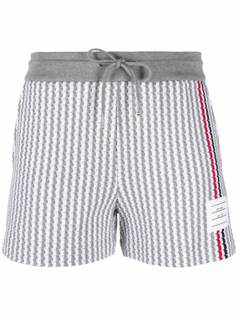 

Thom Browne shorts tejido con rayas RWB - 055 LT GREY