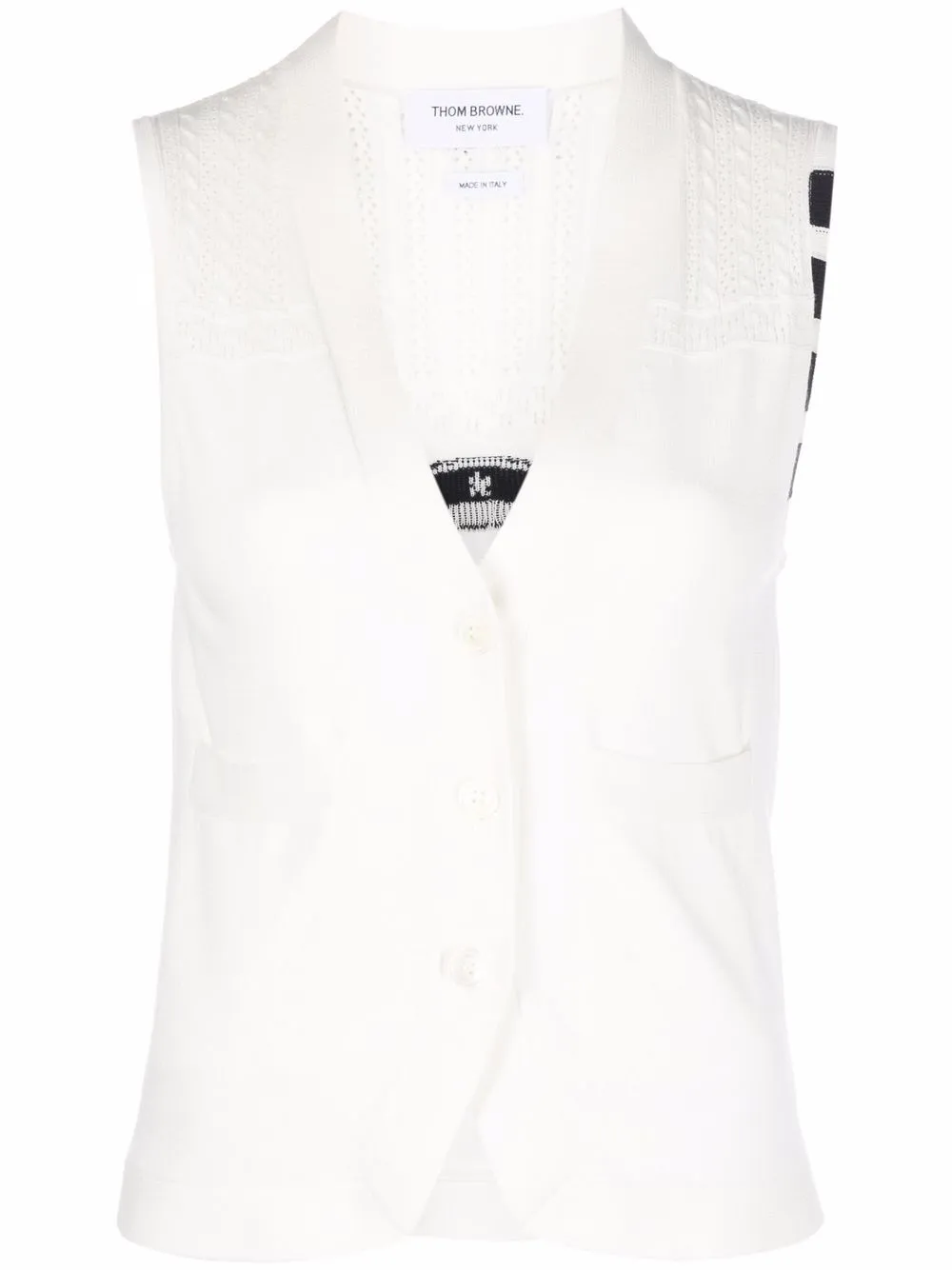 

Thom Browne star dog patch waistcoat - 100 WHITE