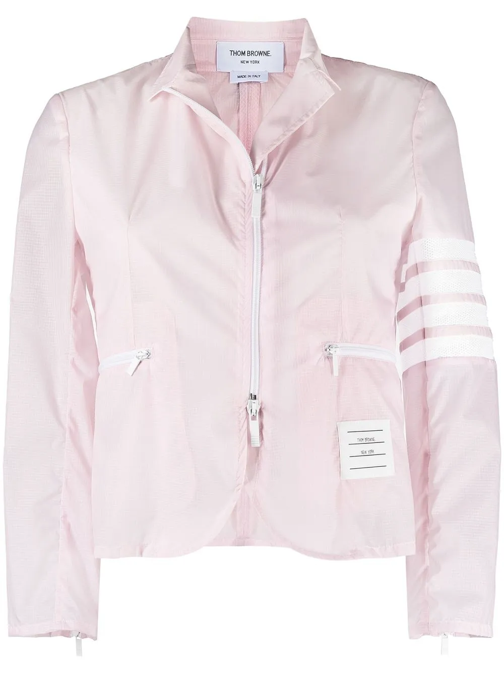 Thom Browne 4-bar Stripe Lightweight Jacket In Pink