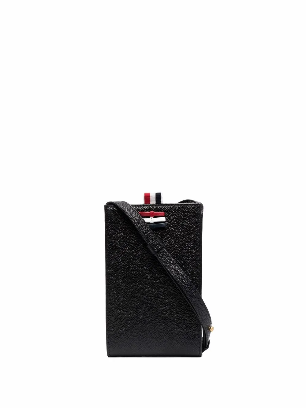 

Thom Browne RWB stripe phone holder 12cm x 19cm - Black