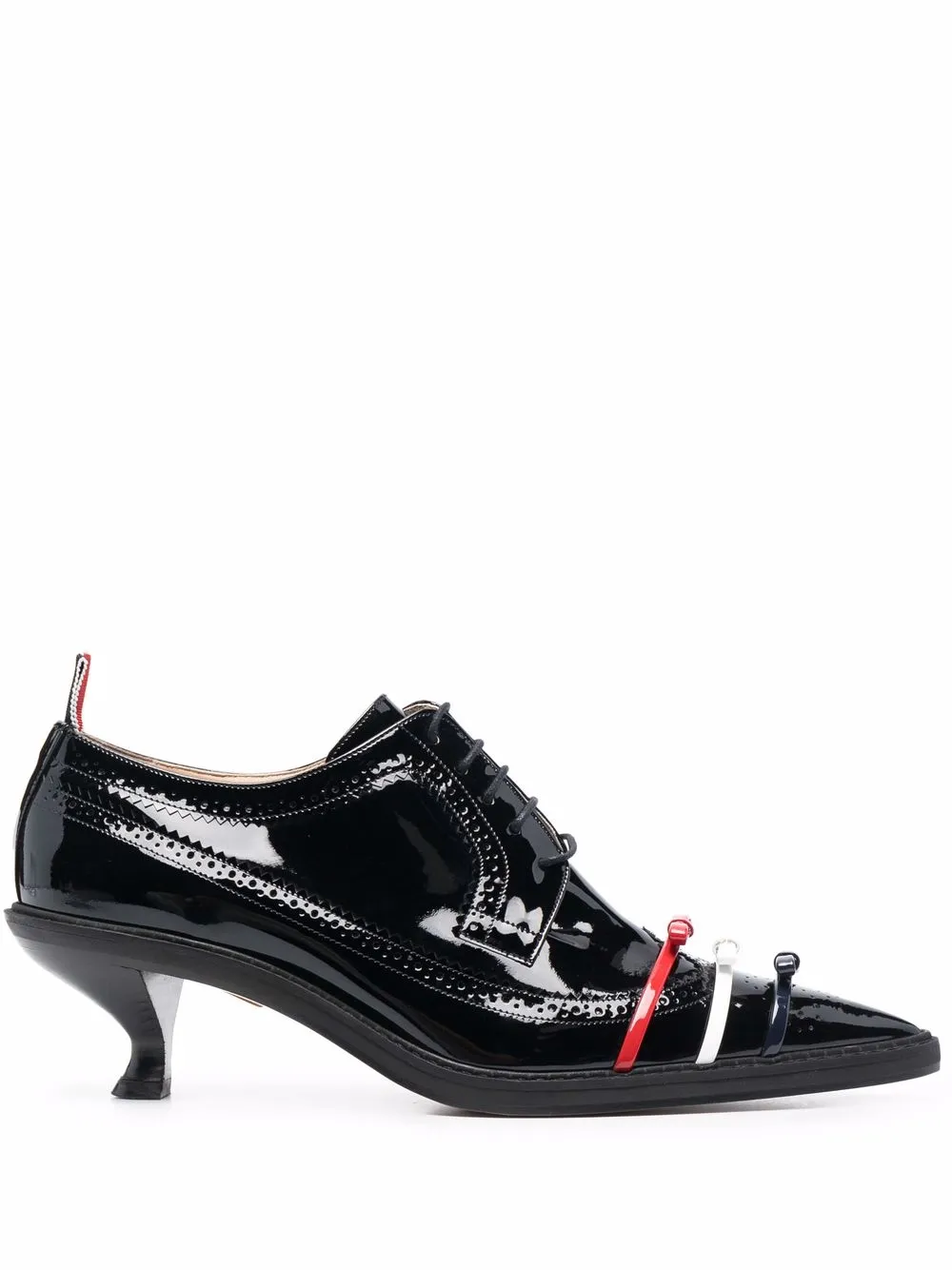 

Thom Browne zapatos con detalles de moños - Negro