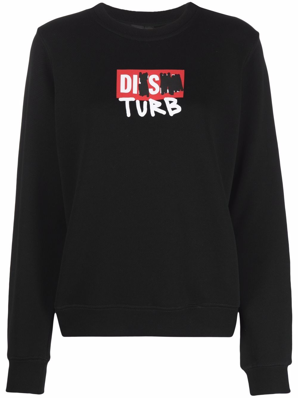 

Diesel sudadera con logo estampado - Negro